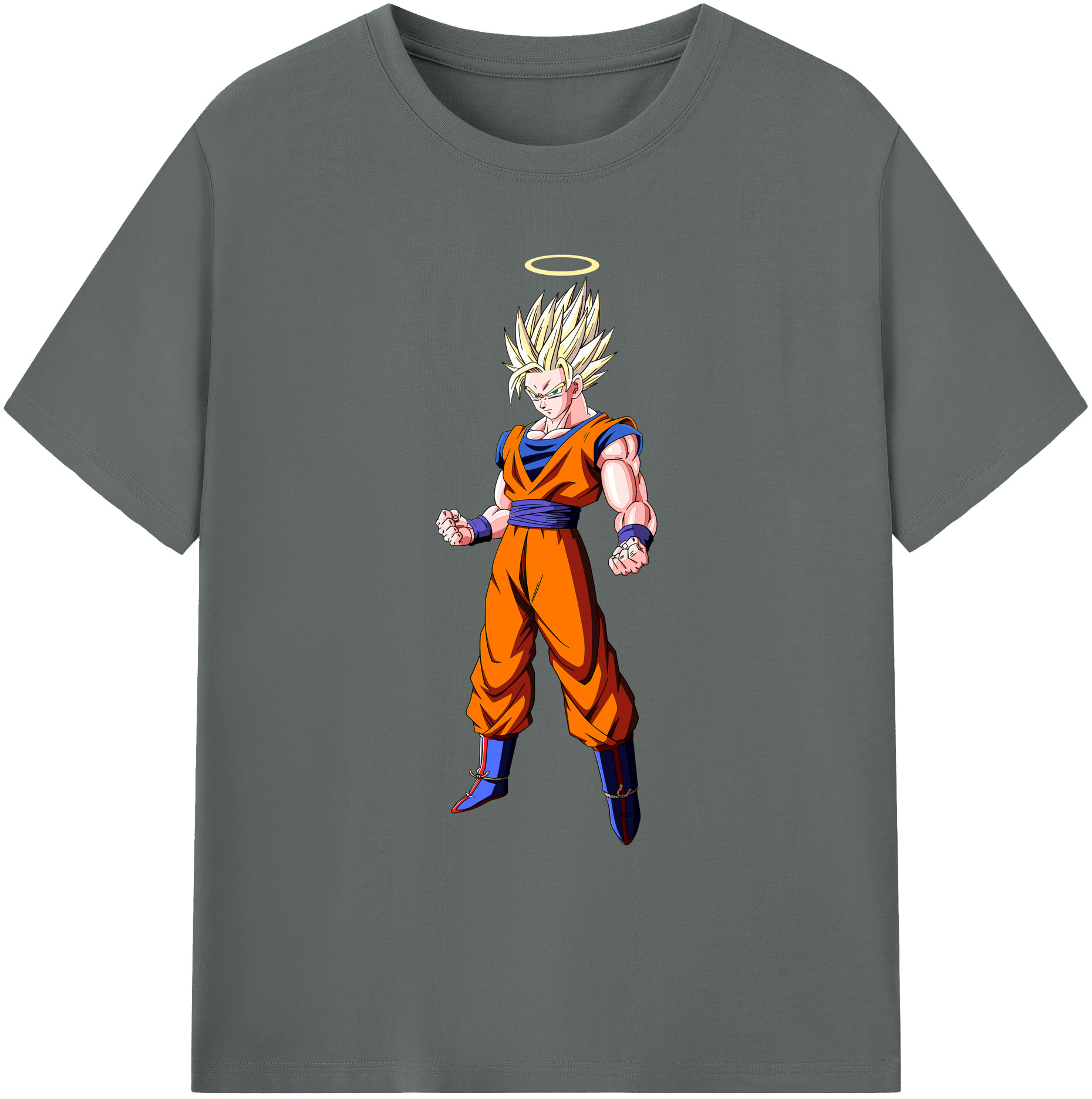 （画像用） ドラゴンボール 孫悟空（そん ごくう）Son Goku カカロット DRAGON BALL Kakarotto 綿100％ メンズ半袖Tシャツ｜肌触りやわらか＆通気性